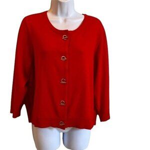 Premise Petite XL Red Cardigan Sweater